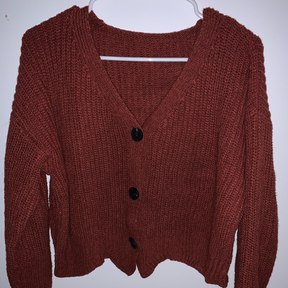Button Cardigan Sweater